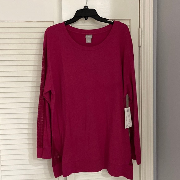 Chicos Zenergy Mesh Mixed Tunix - Picture 1 of 5